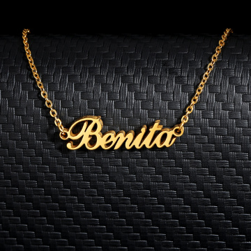 Personalized Name Necklace alloy pendant Alison font fascinating pendant Custom name necklace Gold chain Necklace Gifs For women