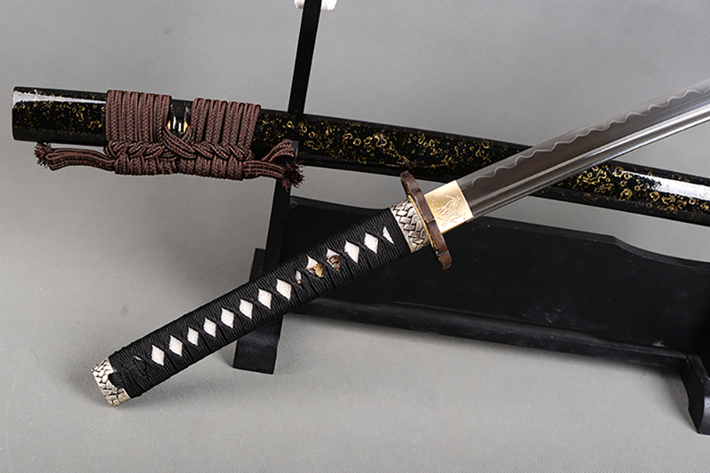 Brandon Swords Fully handmade Samurai Katana Full Tang Japanese Sword 1095 Carbon Steel Clay Tempered Sharp Knife Home Decor