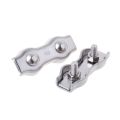 Stainless Steel Wire Rope Clips Double Grips Cable Clamps For Wires 2mm 3mm 4mm 5mm 6mm 2pcs