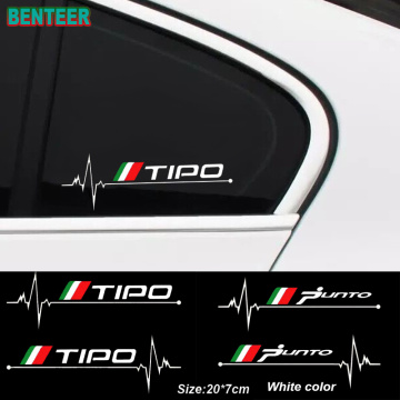 2pcs Car Windows Sticker For Fiat TIPO Punto