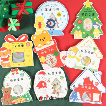 40Pcs/pack Kawaii Colourful Christmas Series Stickers Decoration Diy Diary Album Stick Label Scrapbooking Stickers Stationery