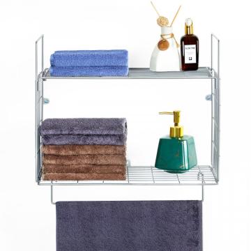 Wall Mount Metal Wire Bathroom Shelf Organizer