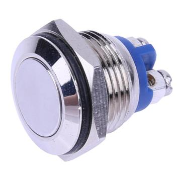 16mm Starter Switch Boat Horn Momentary Stainless Steel Push Car Motorcycle Button Switch For Starter Contactor Relay New