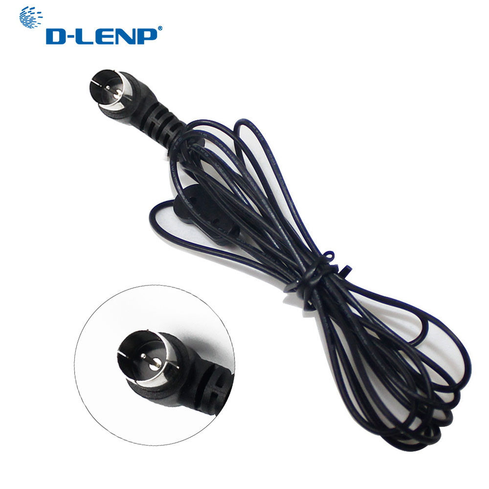 Dlenp Antennas FM Antenna 75Ohm UNBAL for Sound Natural Sound Stereo Receiver For FM Radio/Hi-Fi/DAB/ TV Indoor use Black