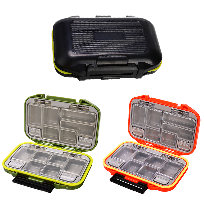 3 Style Fishing Tackle Box Waterproof Double Layer Compartments Fishing Lure Hook Storage Case Accessories