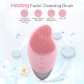 Silicone Facial Cleansing Brush Waterproof Vibrating Face Eye Massager Blackheads Acne Remover Exfoliate Brush USB Charging