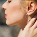 e-Manco korean style stud earring for women stainless steel earring summer simple earring fashion jewelry
