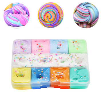 Modeling Clay/Slime Mixing Cloud Cotton Candy Slime Kids Clay Toy Children's Toys Gum Polymer Clay Stress Relief Toy For Kids