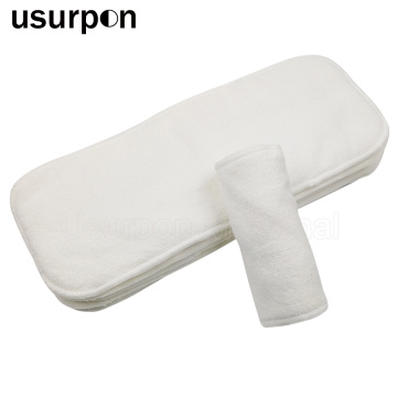 [usurpon] 5pcs /10pcs Microfiber Insert 3 layers super absorbent durable diaper insert washable microfiber baby diaper insert