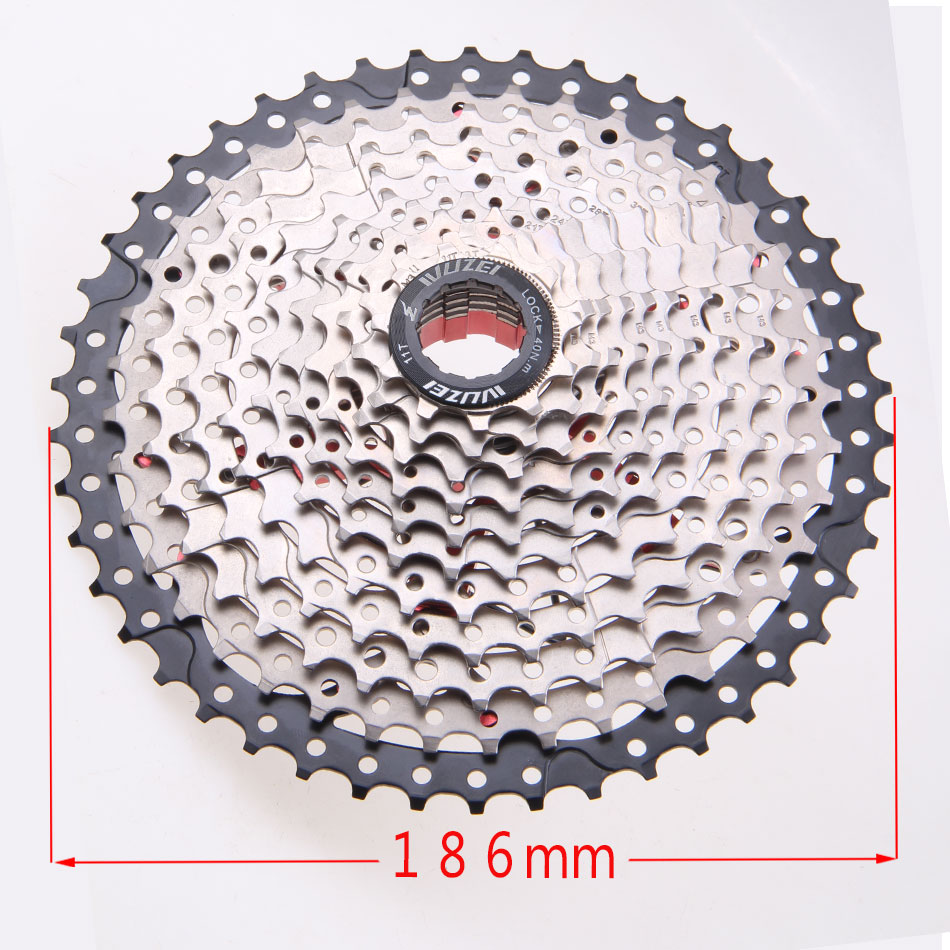 WUZEI 11S 22S 33S 11-46T MTB Mountain Bicycle Free Wheels Steel Flywheel 11 Speed Cassette Sprocket Compatible for Parts M9000