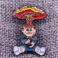 Garbage pail kids enamel pin anti-pop culture brooch Adam Bomb badge funny collection gift