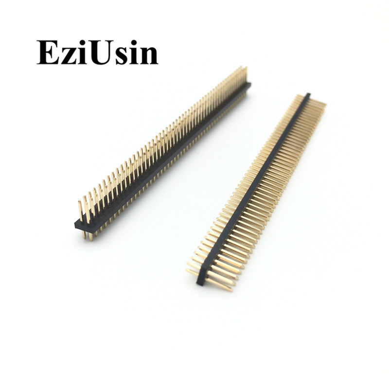 1.0mm 1.0 Single Double Row male 1*50p 1x50p Breakaway PCB Board Pin Header socket Connector Pinheader Plastic height 1.0 SMT