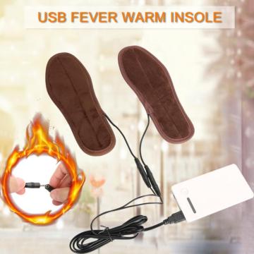 Unisex Insoles Electric Rechargeable Heated Foot Warmer Heater USB Charging Heat Shoes Pad Ski Hiking Outdoor Winter Equipment