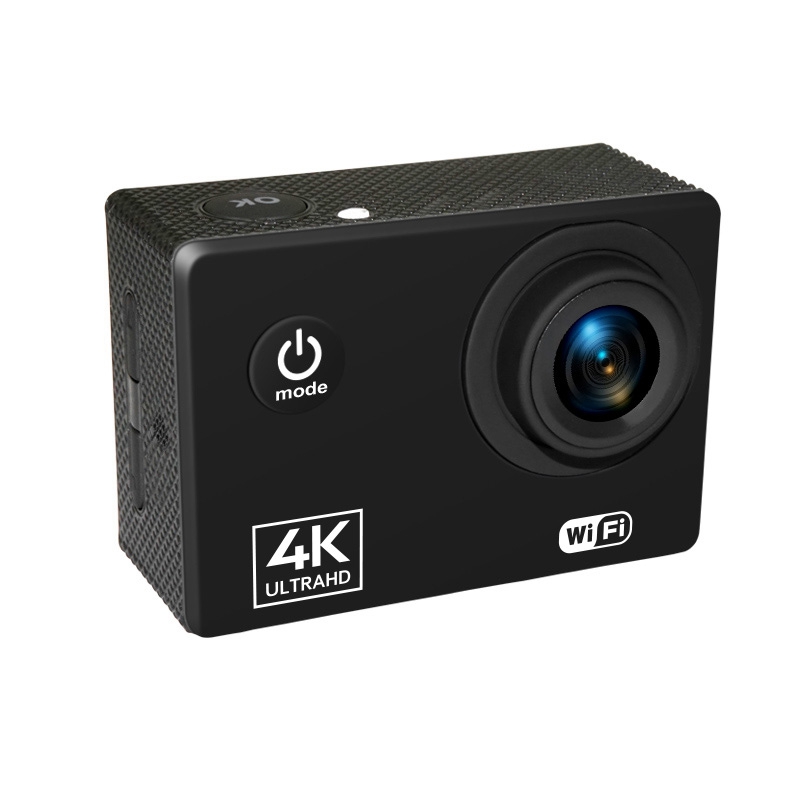 Action Camera 4K/60FPS WIFI 24MP Ultra HD Mini Helmet Cam with 2.0 Inch IPS Sn WiFi Waterproof Sports Camera