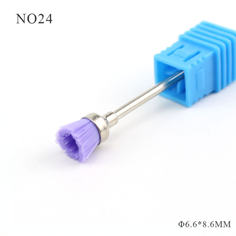 24 Type Diamond Ceramic Nail Drill Bit Cuticle Clean Rotary Milling Cutter Machine Bits Apparatus for Manicure Accessories Tools