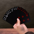 1 SET Waterproof Playing Cards Plastic Cards Collection Black Poker Cards Creative Gift Standard Playing Cards Poker