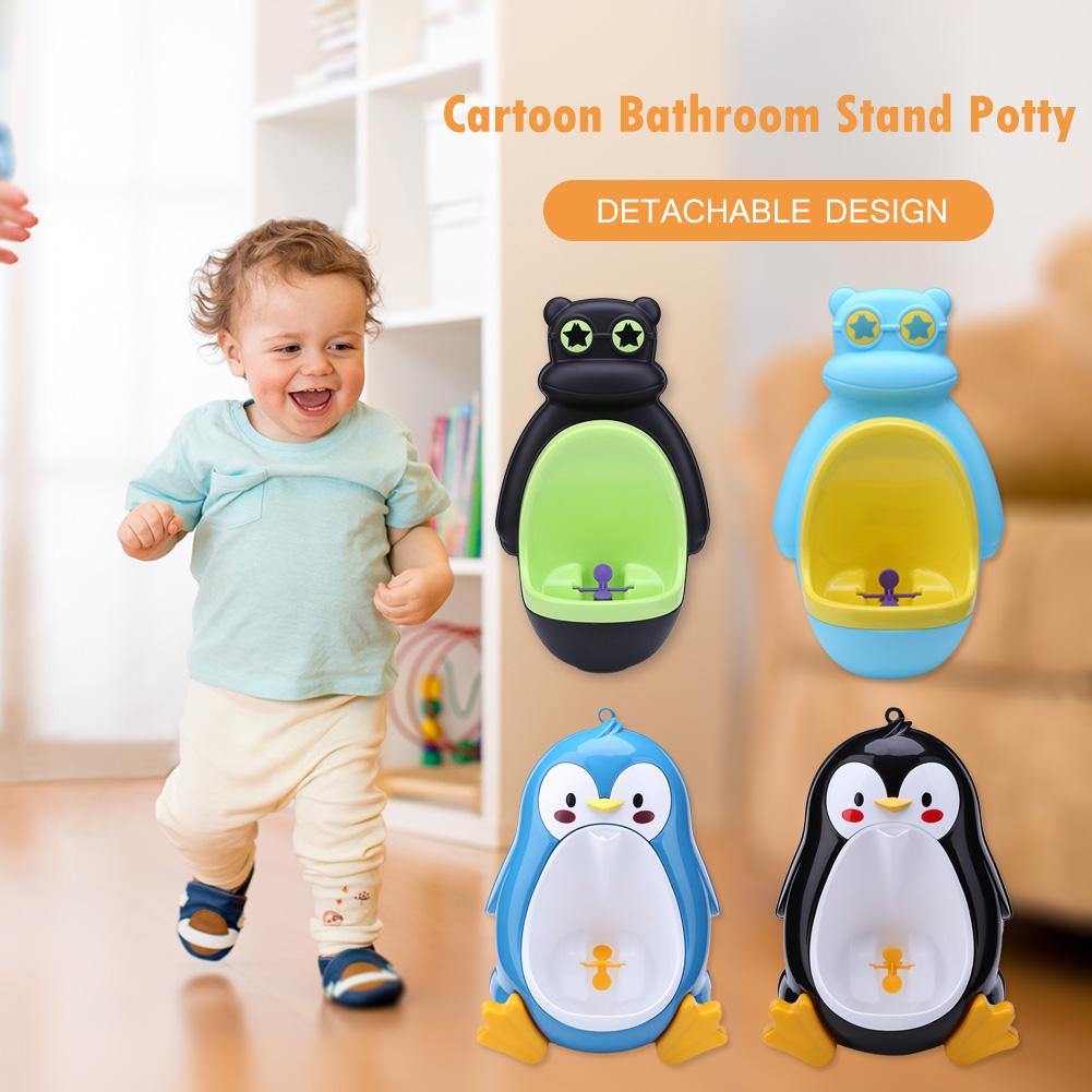 Penguin Baby Potty Toilet Urinal Kids Potty training Baby Standing Pee Toilet infant Bathroom Wall-Mounted Urinal Travel Potty