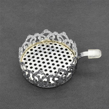 1Pc Shisha Hookah Charcoal Holder Metal Shisha Coal Bowl with Silicone Handle Water Smoking Accessories