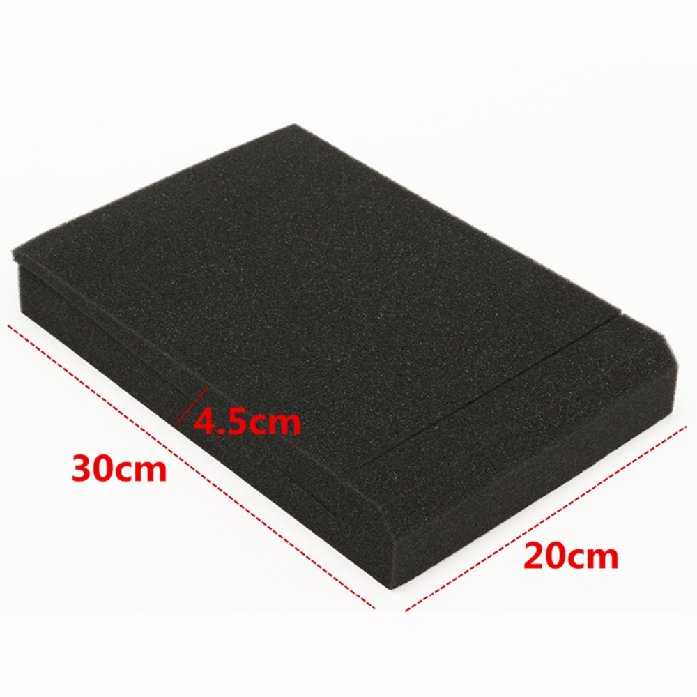 2PCS/Set Black Soundproofing Foam 30x20x4.5cm For Recording Studios Sound Insulation Noise Sponge Sound-absorbing Cotton Pad