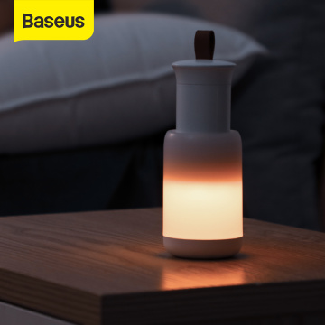 Baseus Night lights Magnetic LED Night lamp Portable Emergency light 4 light modes USB Rechargeable For Tent/Bedroom&Car