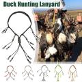 Umbrella Cord Braided Collar Hunting Decoy Rope Hunting Duck Call Lanyard Hunter Lanyard Decoy Rope Adjustable Loops Ring