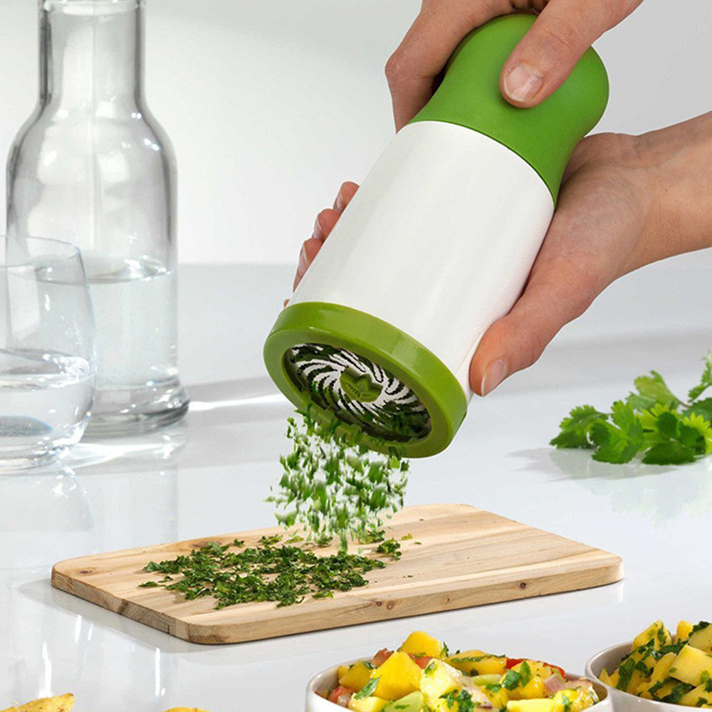 New Herb Grinder Spice Mill Parsley Shredder Chopper Fruit Vegetable Cutter Kitchen Gadgets Cooking Tools
