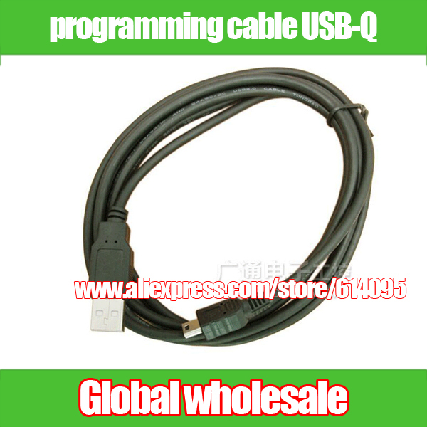 3pcs programming cable USB-Q for Mitsubishi Q series / Q06UDEH / Q03UDE data download cable USB Mini Electronic Data Systems