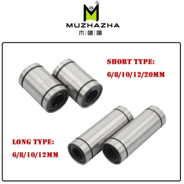 10pcs/lot LM8UU LM10UU LM6UU LM12UU LM3UU Linear Bushing 8mm CNC Linear Bearings 8mm for Rods Liner Rail Linear Shaft parts.