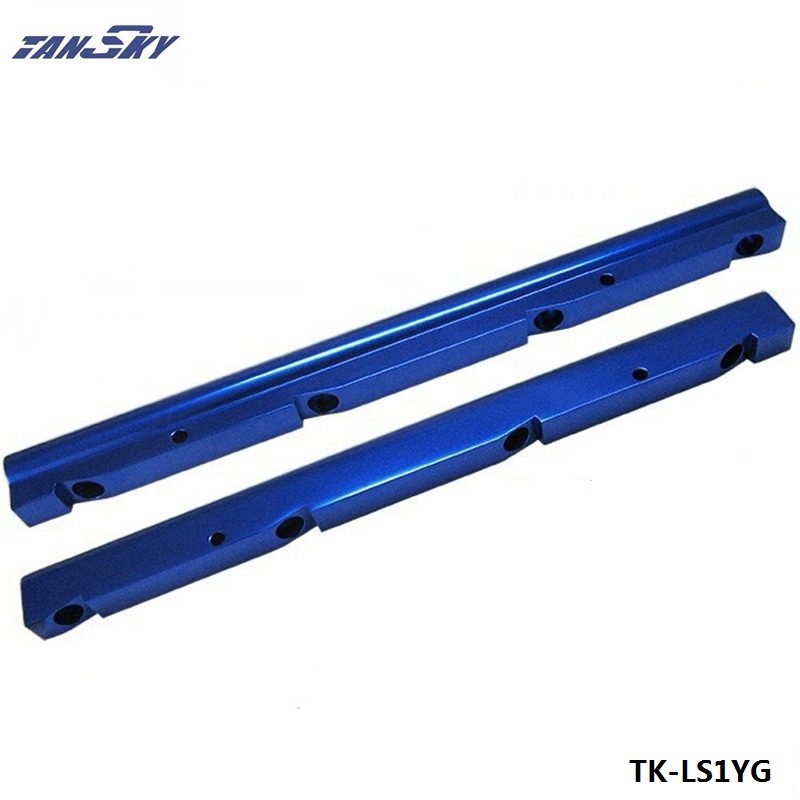 For LS6 LS1 Top feed Injector Fuel Rail Turbo Kit Blue Aluminium Billet HQ jdm TK-LS1YG