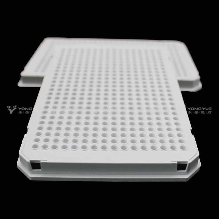 40ul 384 Well Pcr Plate Full Skirt White Frame White Tube