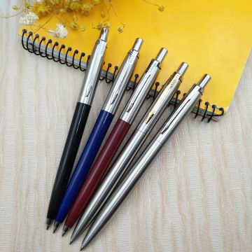 1 PC Ballpoint Pen Office Commercial Press Metal Ballpoint Pens gift Pen Core Solventborne Automatic Ball Pens For School
