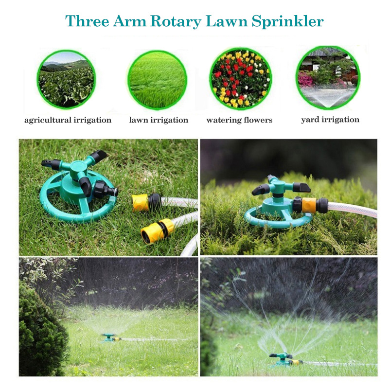 Garden Sprinkler Automatic 360 Degree Rotating Sprayer Water Sprinkler Irrigation System Watering Grass Lawn Gardening Tools