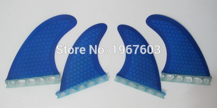 4pcs/lot Future Surf fin Glassfiber honeycomb G5 GX surfing fins quad set (2 piece G5 side fin, 2 piece GX center fin)