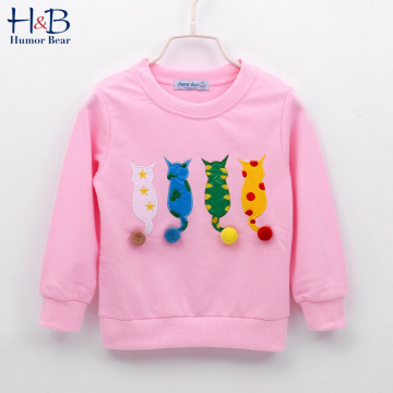 Humor Bear Baby Kids Sweater Autumn Long-sleeve T-shirt Boy Girls Children Clothes Cartoon Child Coat Outwear Clothing 2-7Y