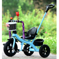 Steel frame kids tricycles with air tyres