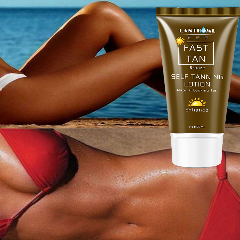 Self-sun tanning lotion body natural bronzer tanning lotion moisturizer for body and facial skin 50ml