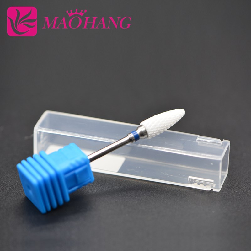 MAOHANG designated left-handed person used ceramic milling cutters electric drill nail drill bit for removel gel polish varnish