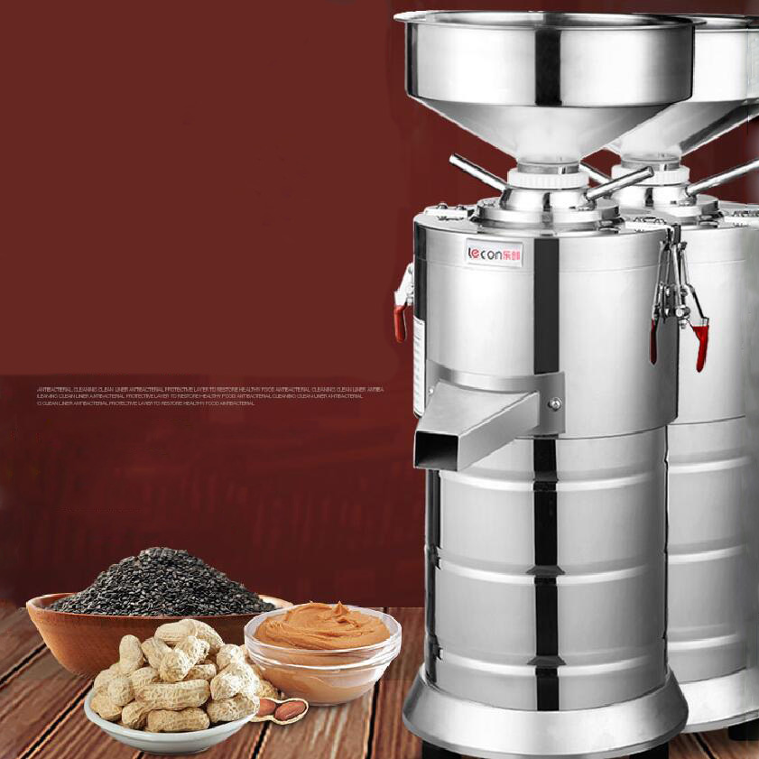 MIO 1100W Electric Commercial Sesame Peanut Butter Machine Cashew Almond Nut Walnut Cocoa Butter Stainless Steel 500L