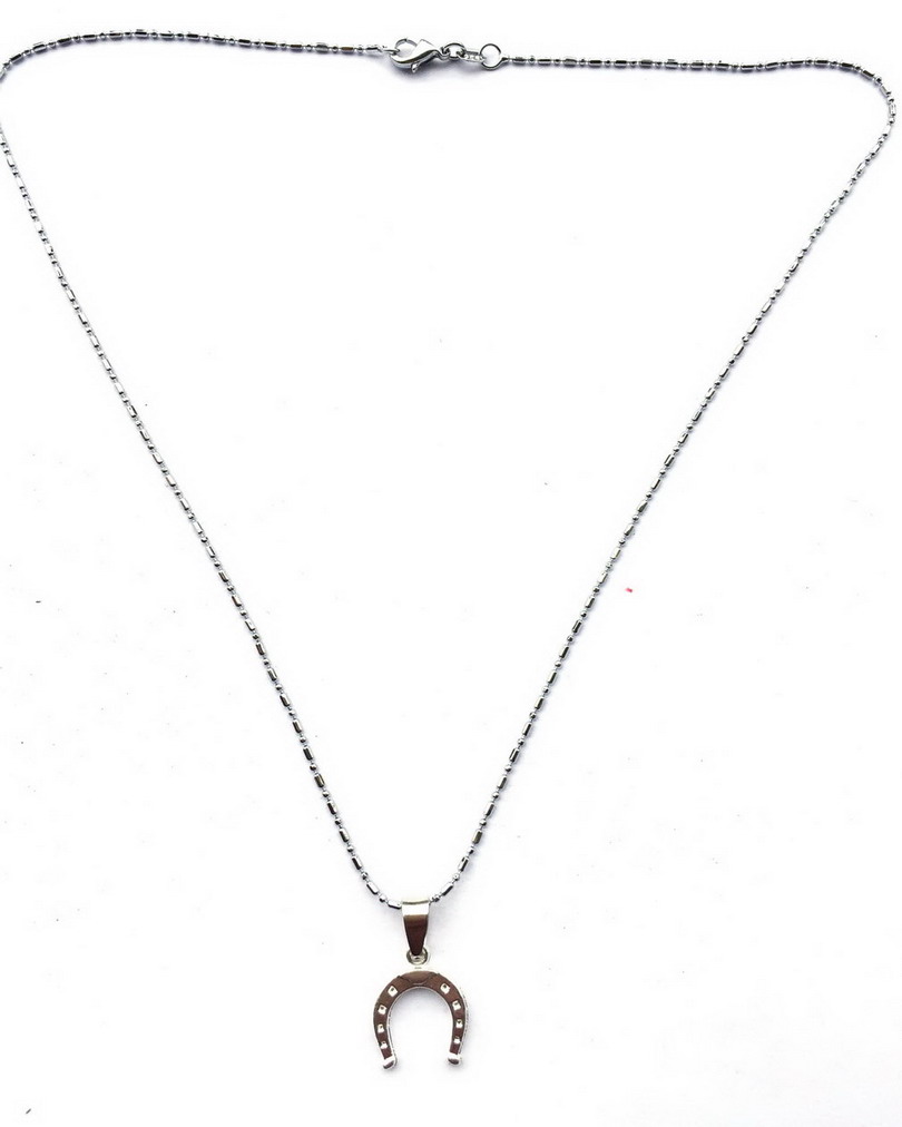 2pcs Tiny Horseshoe Necklace Chain Handmade Lucky Charm Bridesmaid Dainty Equestrian Horse Shoe Lover Gift