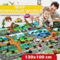 Kids Play Mat Dinosaur World Parking Map Game Scene Map Educational Doll Toys For Kids Birthday Party Gift Christmas Gift
