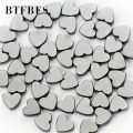 BTFBES Peach Heart Shape Hematite Beads Natural Black Stone Supply 6/8/10MM Stone Loose Ore For Beads Jewelry Making Accessories