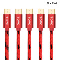5x Red Cable