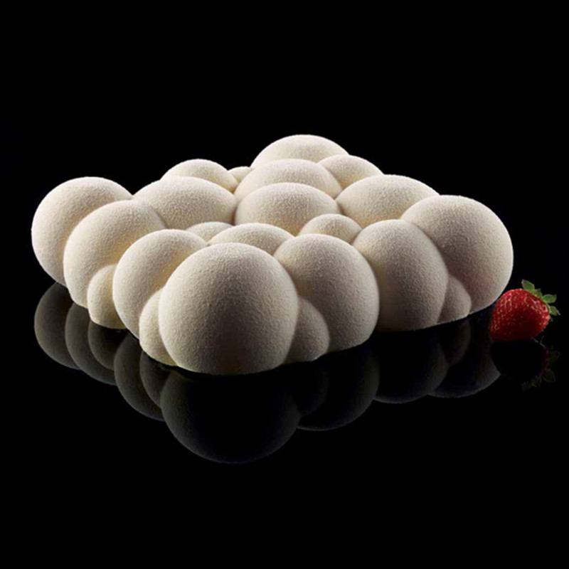 SHENHONG Sales Promotion Irregular Cloud Design 3D Cake Moulds Silicone Mold Geometric Rhombus Chocolate Pastry Art Pan Bakeware