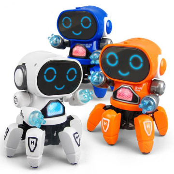 New Children's Electric Toys Cartoon Octopus Robot Dancing Music Light Multifunction 0-6 Years Old Children Christmas Gift Toys