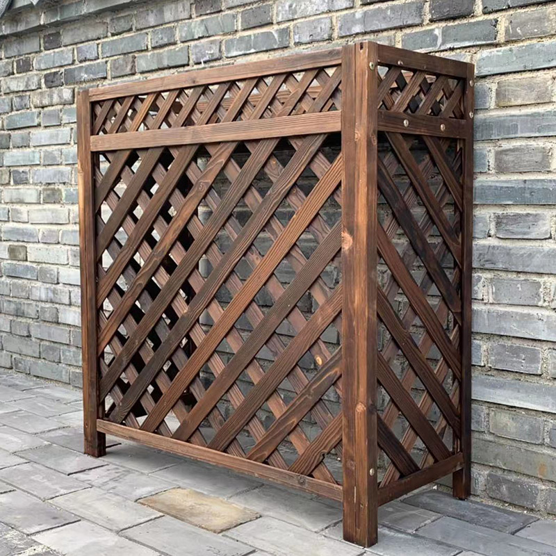 Outdoor Air Conditioner Main Cover Balcony Shelves Anticorrosive Wooden Shelf Decoration Wooden Cover Pergola Jardin