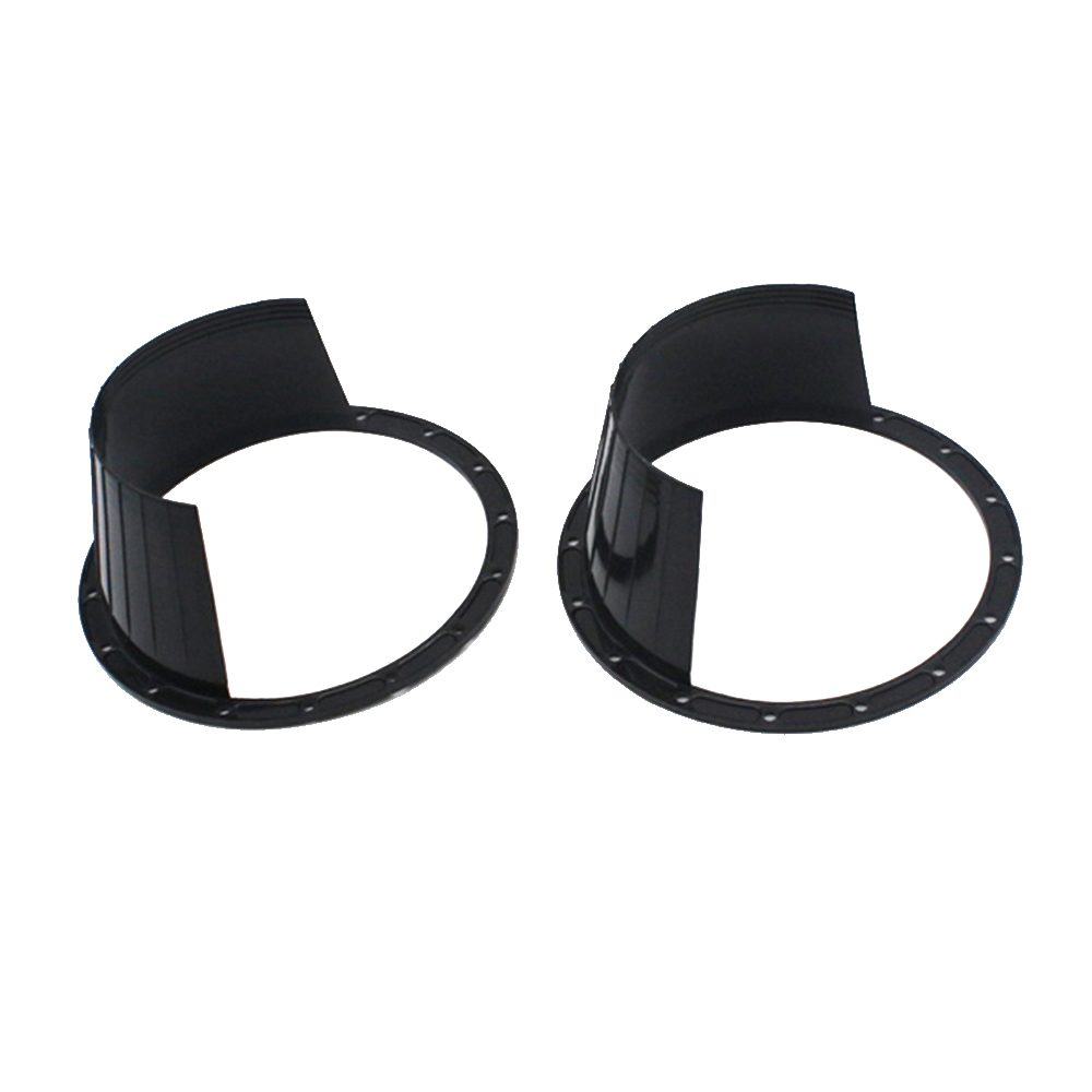 1 Pair 6.5 Inch Car Door Audio Speaker Ring Waterproof Cover Protector Black color