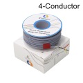 4C-Grey-6M-UL 2547 26 AWG Multi-core control cable copper wire shielded audio cable headphone cable signal line