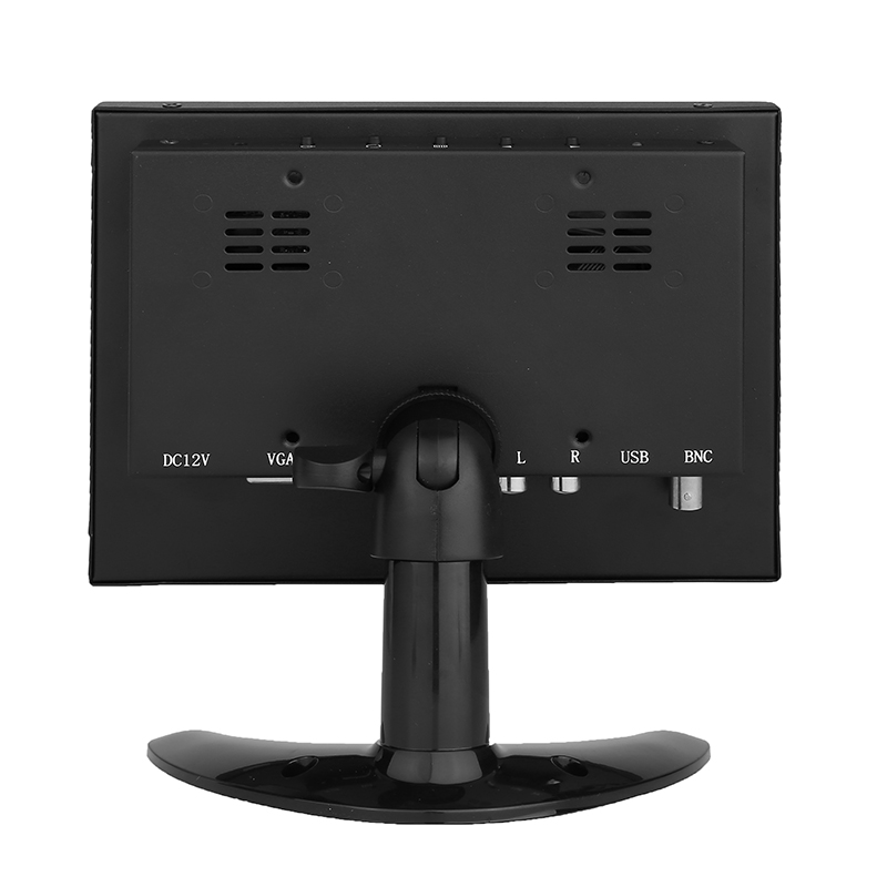 8 inch metal lcd monitor industrial mini cctv monitor 1024*768 with VGA HDMI BNC