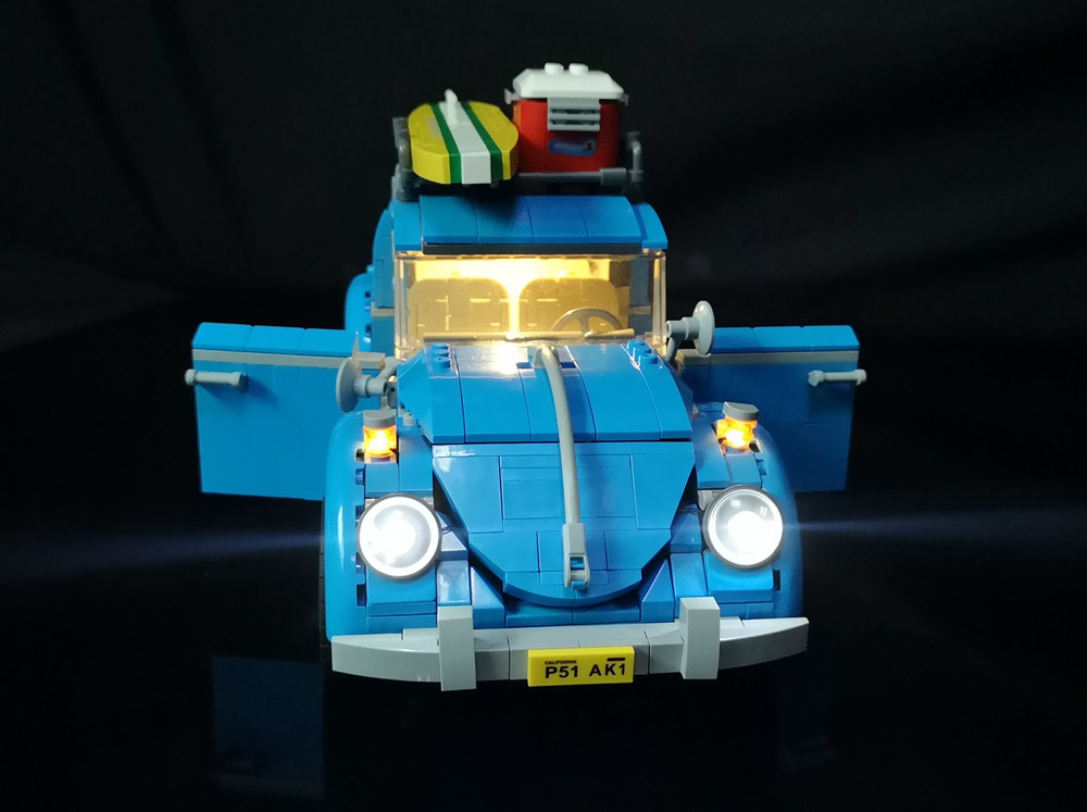 LED light up kit for 10252 Beetle model and 21003 ( car bricks set not included) only include light set