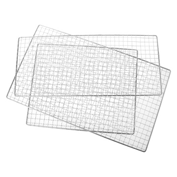 Stainless Steel BBQ Barbecue Grill Grilling Mesh Wire Net Outdoor Cooking 3 Size